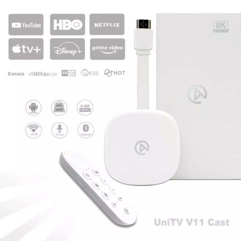 Aparelho UniTV V11 cast 8K